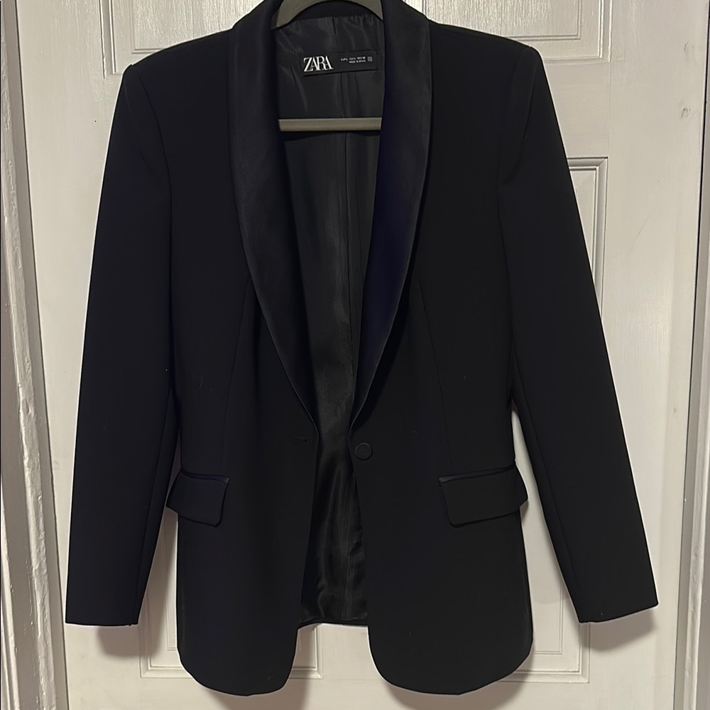 Zara Blazer with Satin Lapel